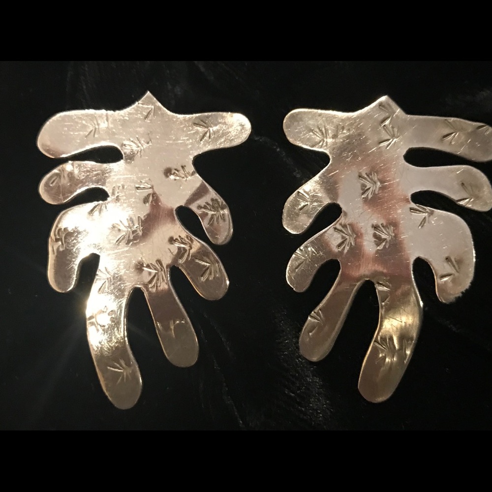 ———SOLD///——STERLING EARRINGS ARTIST MADE - Picture 2 of 7